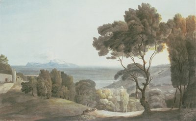 Italian Landscape, View of Capri, 1784 by Francis Towne